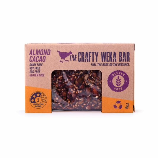 The Crafty Weka Bar - Almond and Cacao 70g