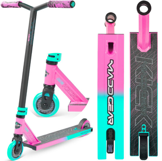 MADD GEAR Kick Pro-X Scooter - Pink/Teal - Image 2