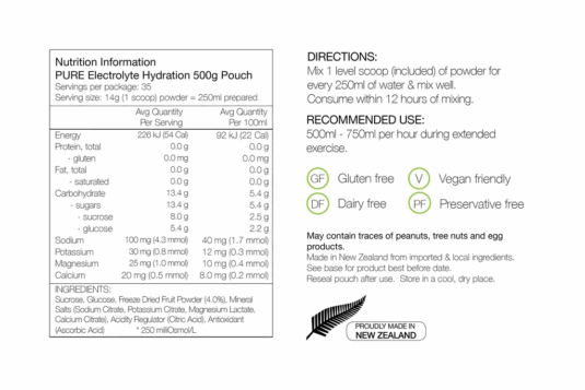 Pure Electrolyte Hydration Pouch - 500g - Image 6