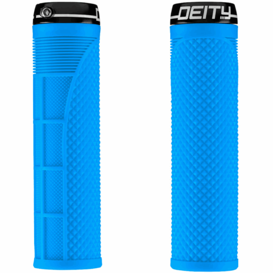 DEITY Megattack Lock-On Grips - Blue